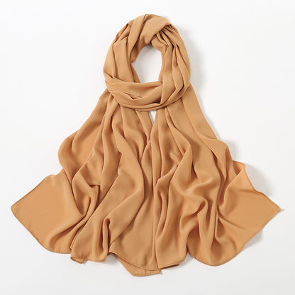 Corner Cathetus All-match Chiffon Headcloth