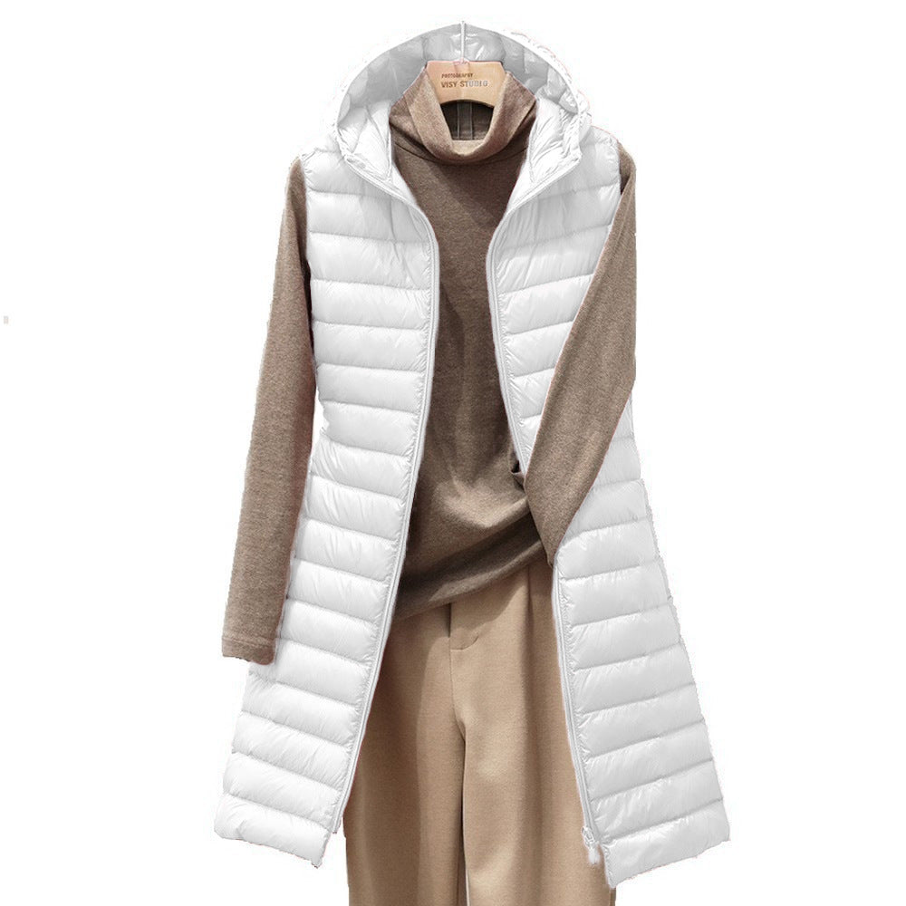 Fall Winter Hooded Korean Lightweight Down Jacket