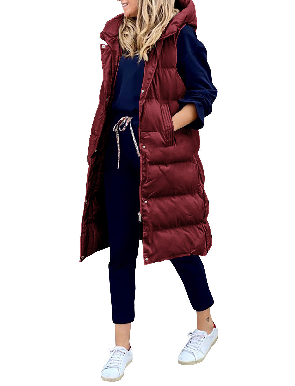 Loose Casual Fashion Single-breasted Sleeveless Jacket