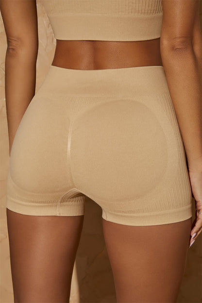 Hot Cross-border Fitness Shorts Set Yoga High Waist Shorts Women's Sports Bra Underwear Tights European And American Suit