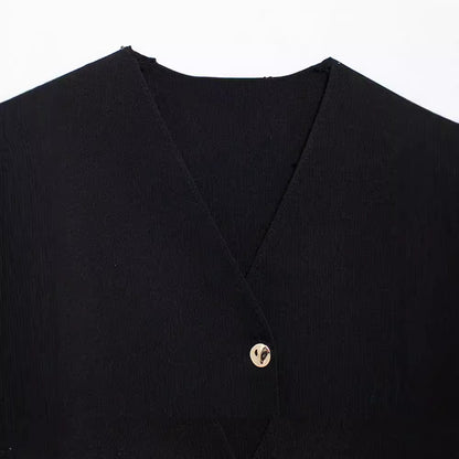 Women's Clothing Women's Knitwear Temperament Elegant Short Sleeve