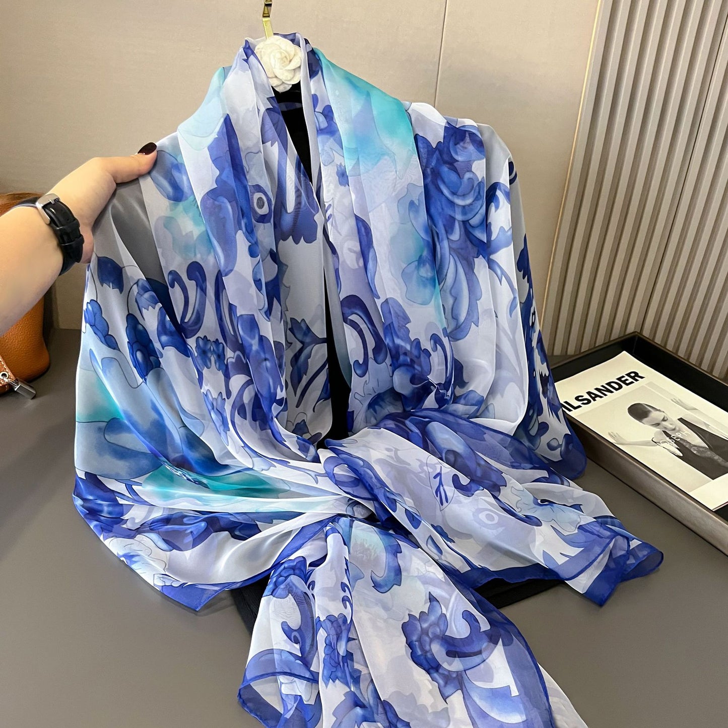 Yarn Cashew Printed Beach Travel Sun Protection Scarf
