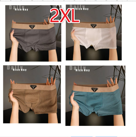 Men's Ice Silk Underwear Fashion Sport Boxer