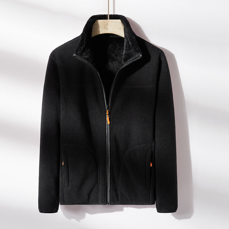 Fashion Outdoor Polar Fleece Double-sided Coral Fleece Jacket