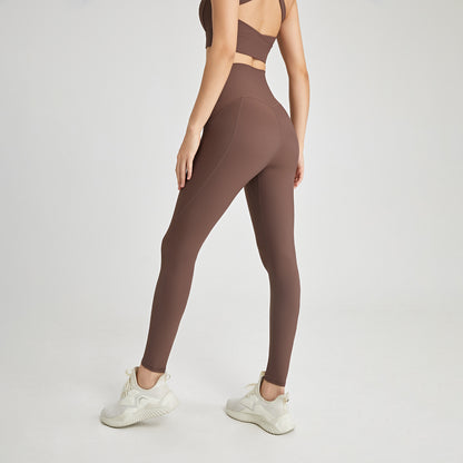 Rib Yoga Pants Women's High Waist Hip Lift Stretch
