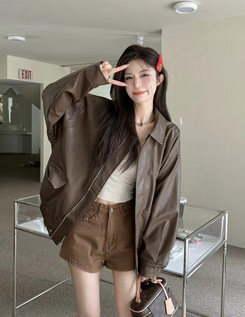 Women's Small Coffee Top Fashion