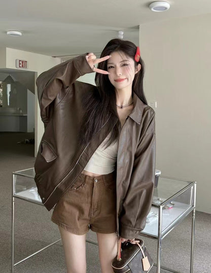 Women's Small Coffee Top Fashion