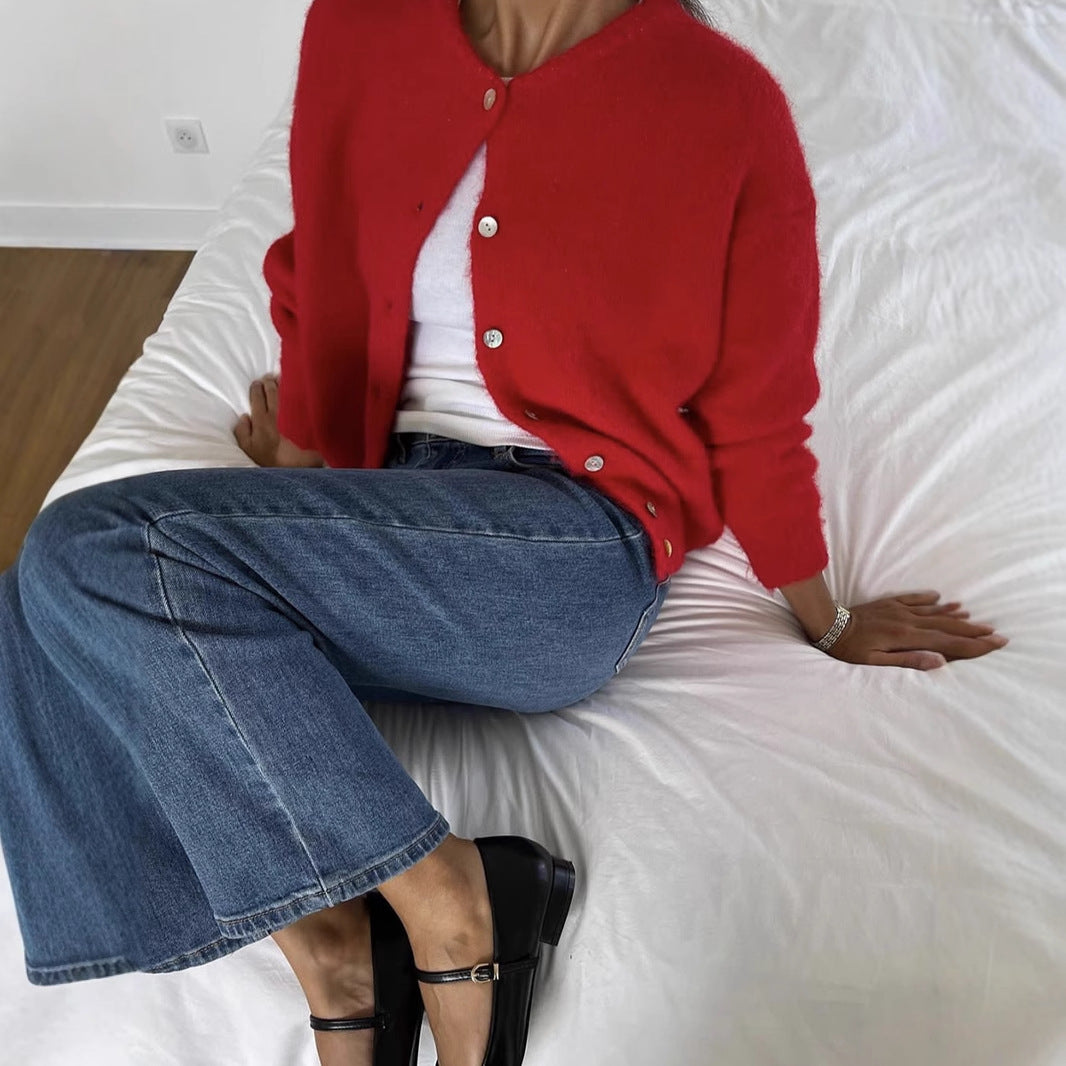 Fashion Personality Women's Vintage Wool Sweater Coat