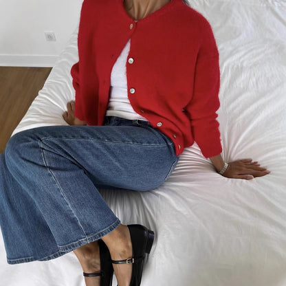 Fashion Personality Women's Vintage Wool Sweater Coat