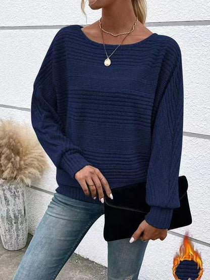 Women's Round Neck Splicing Pullover Top T-shirt