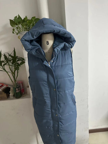Loose Casual Fashion Single-breasted Sleeveless Jacket