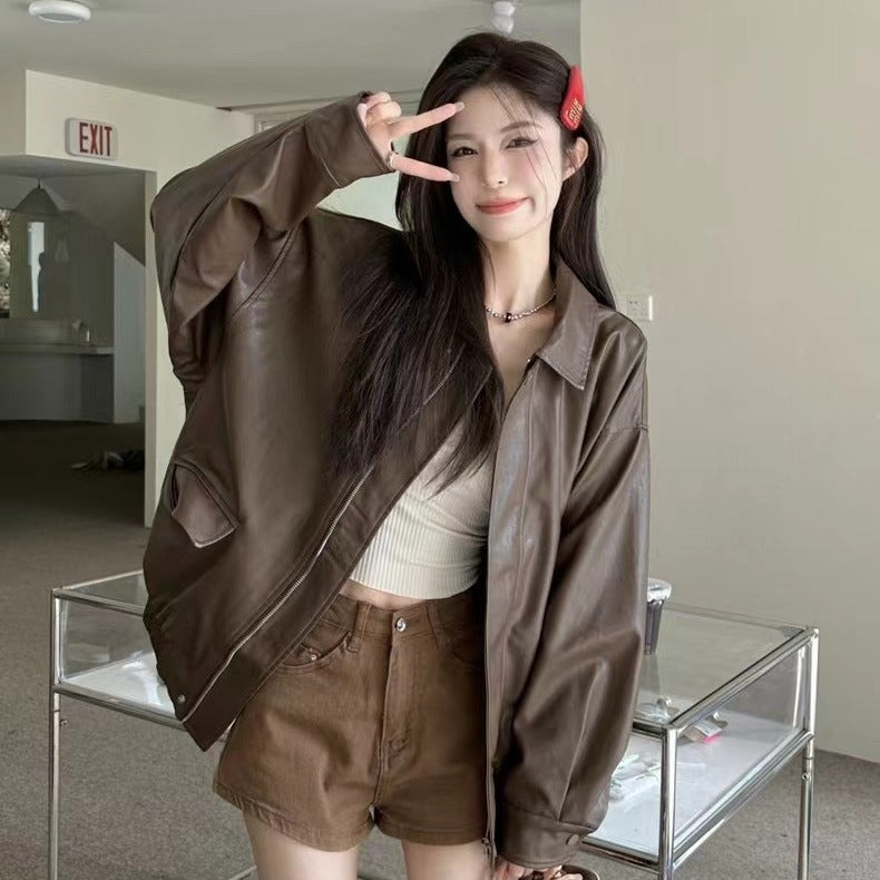 Women's Small Coffee Top Fashion
