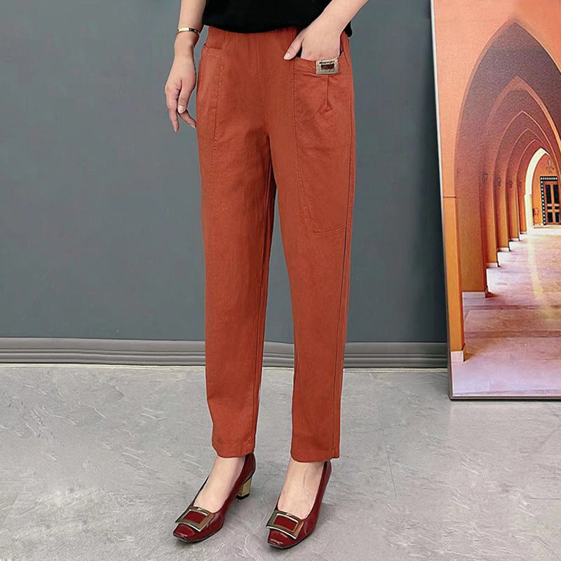 Leisure Commute All-matching Fashionable Pants Cover Belly Comfortable