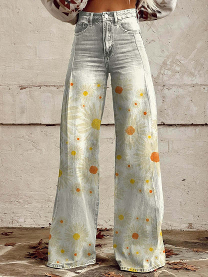 European And American Plus Size Women's Casual Pants Thin Wide Leg