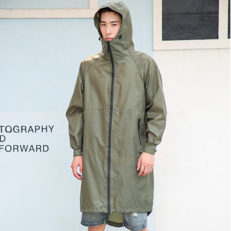 Couple Raincoat Walking Trendy Long Waterproof