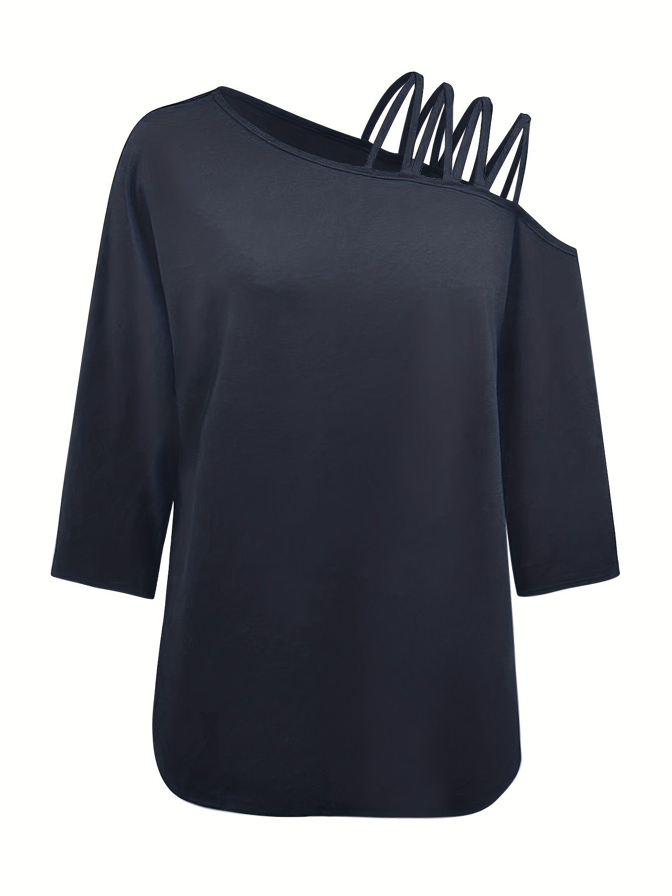 Women's Summer Off-the-shoulder Solid Color Loose Top