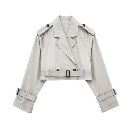 European And American Style Women's Short Cut Windbreaker