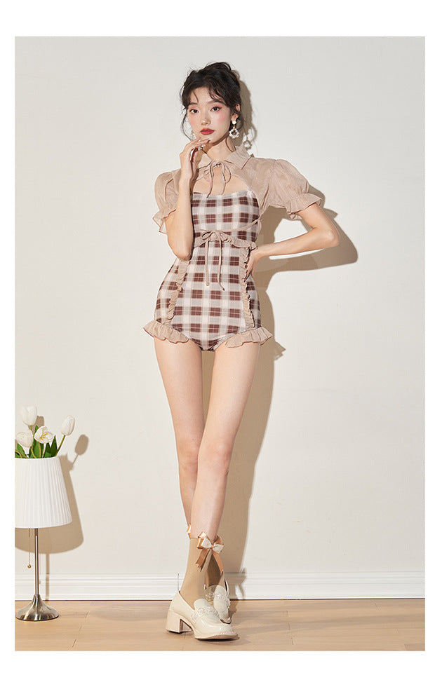 Hot Spring Vacation One Piece Swimsuit Female