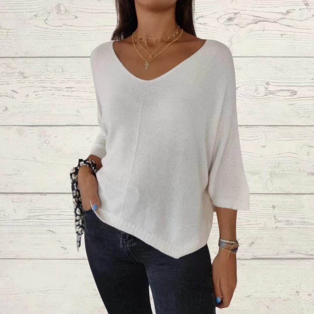 European And American Women's Clothing Short Pullover Top
