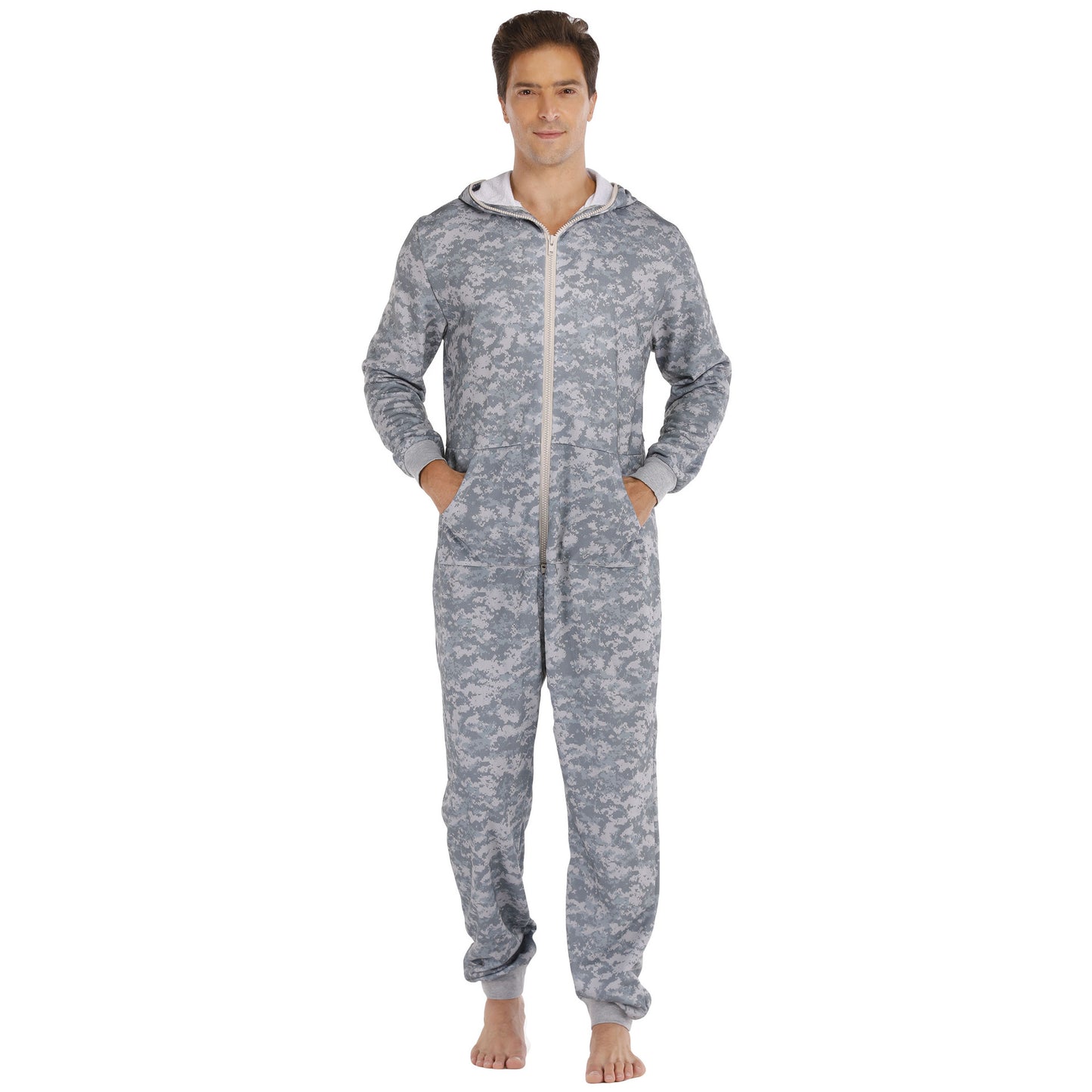 Men's Pentagram Animal Print Sweatshirt Bodysuit
