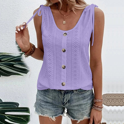 Women's Fashion Casual Solid Color U-neck Undershirt