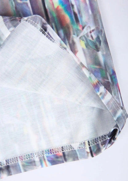 Women's Long Sleeve T-Shirt 3D Printing Shiny Diamonds