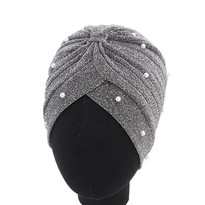 Babys-breath Pearl Womens Headscarf Cap