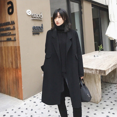 Women's Fashion Casual Slim Woolen Jacket