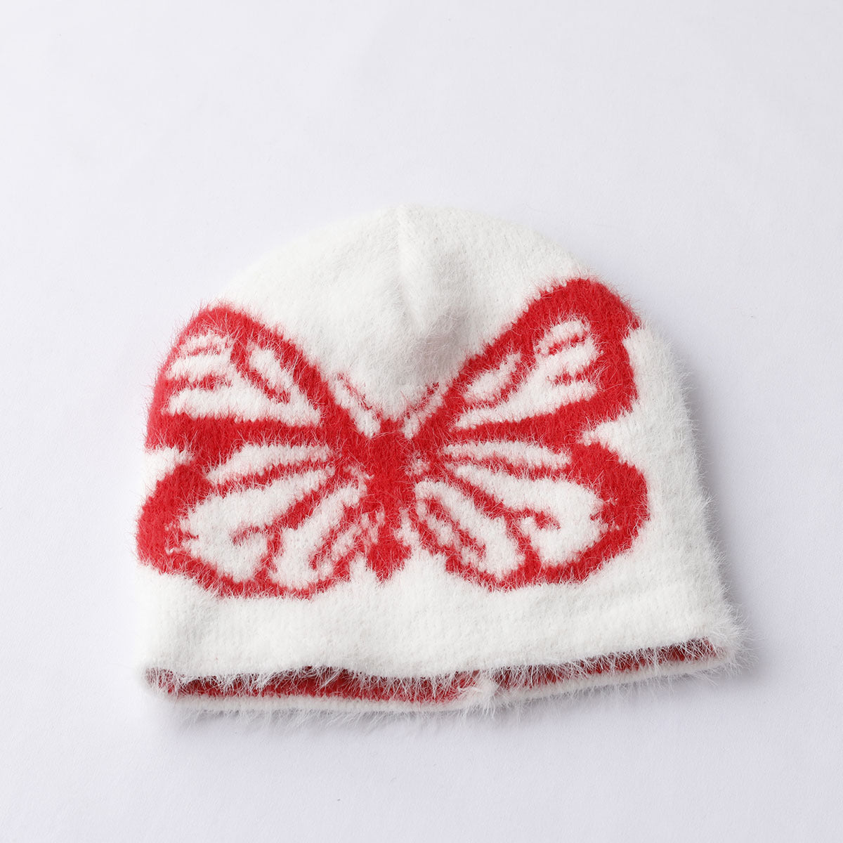 Fashion Cold-proof Warm And Cute Versatile Adult Printed Butterfly Jacquard Woolen Cap