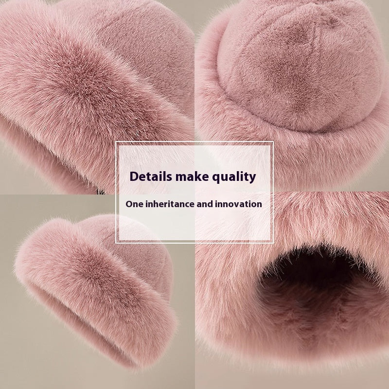 Winter Warm Ear Protection Plush Bucket Hat
