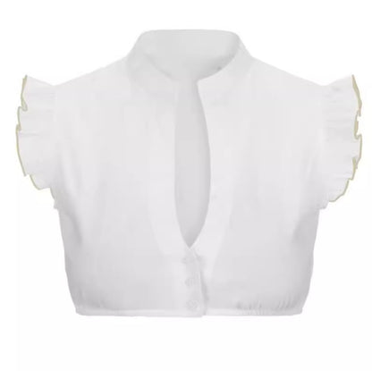 Women's Fashion Personalized Dingdong White Shirt
