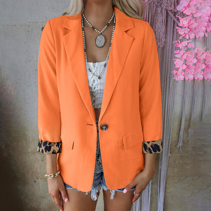 Long Sleeved Cardigan Casual Suit Coat Women