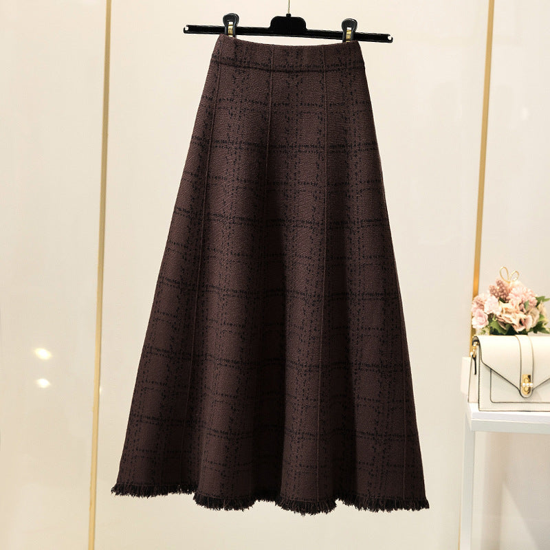 High Waist Swing Dress Over The Knee A- Line