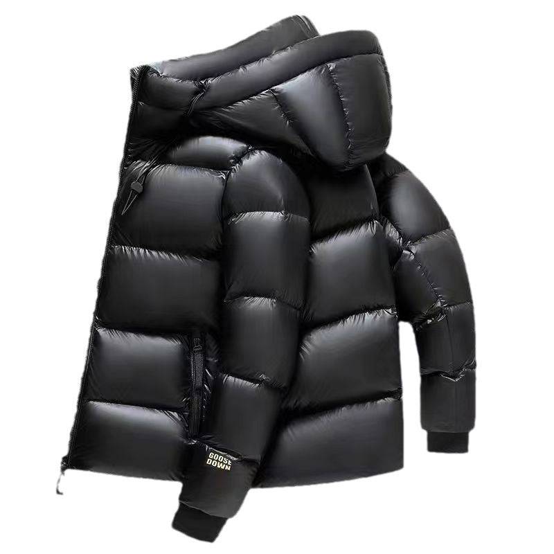 Men's And Women's Fashion Loose Five-grid Down Jacket