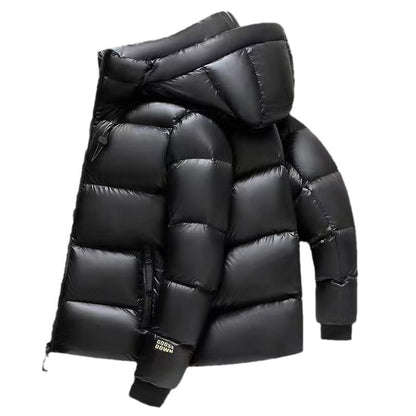 Men's And Women's Fashion Loose Five-grid Down Jacket