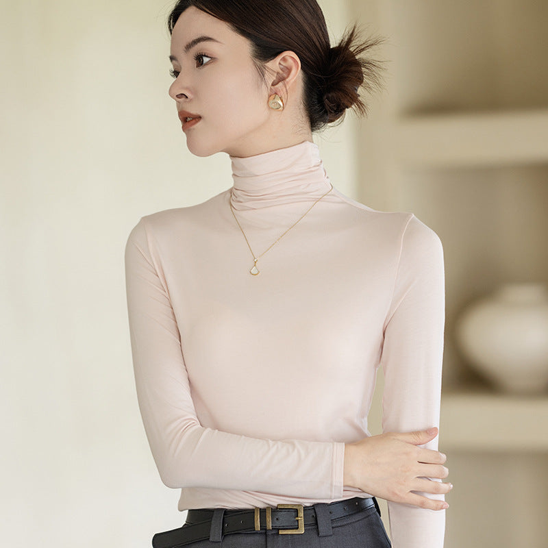 Turtleneck Bottoming Shirt Women's Top Women's Long Sleeve