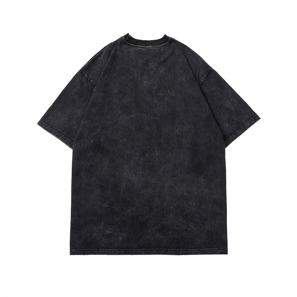 Men's Fashion Casual Round Neck Five-part Sleeve Top