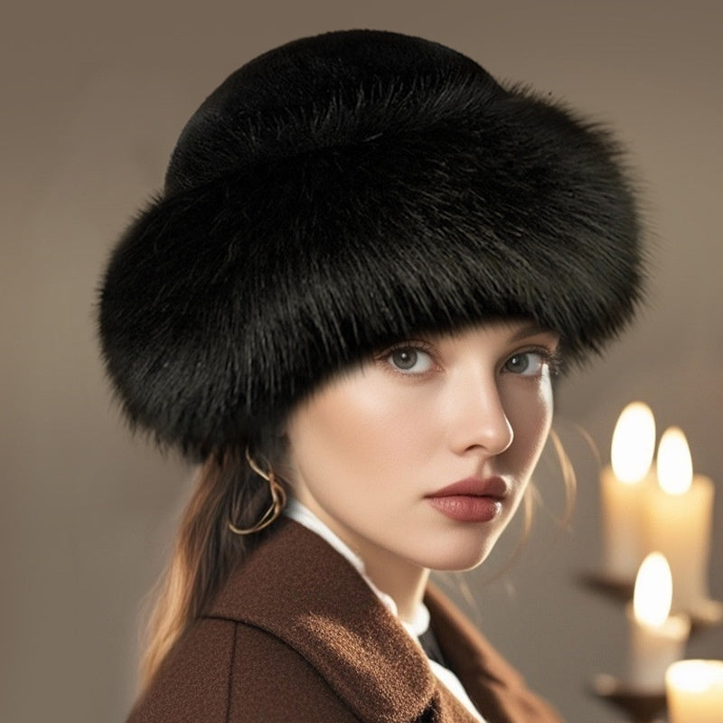 Winter Warm Ear Protection Plush Bucket Hat