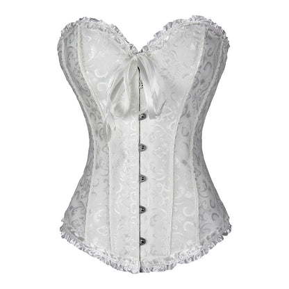 European And American Gathered Waist Court Corset Vest