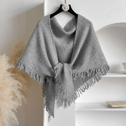 Autumn And Winter Solid Color All-match Warm Scarf