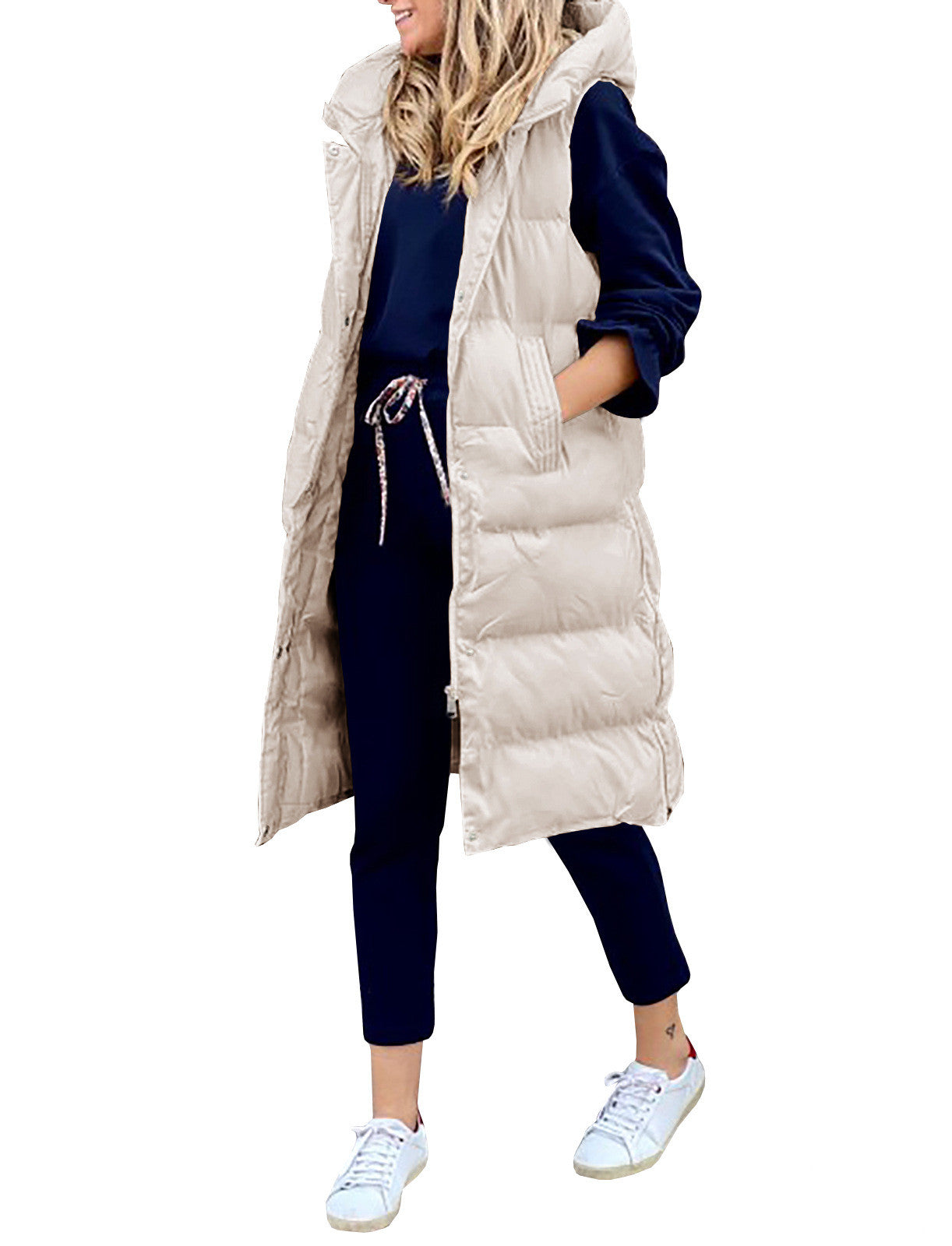 Loose Casual Fashion Single-breasted Sleeveless Jacket