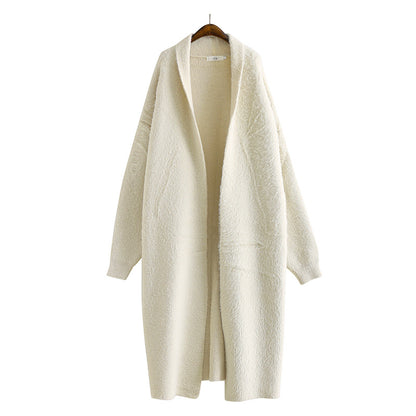 Mink Fleece Sweater Cardigan Fur Coat