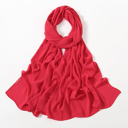 Corner Cathetus All-match Chiffon Headcloth
