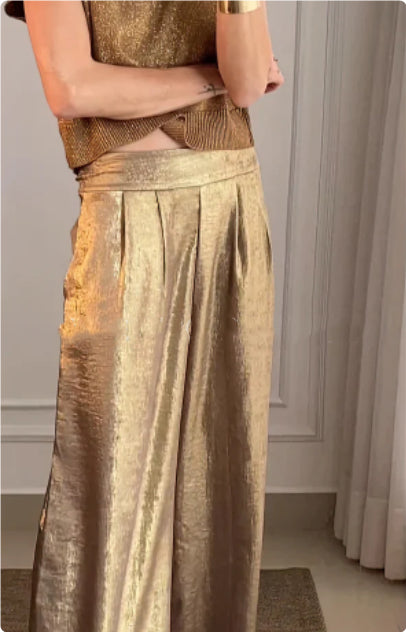 Women's High Waist Slimming Loose Casual Wide Leg Pants