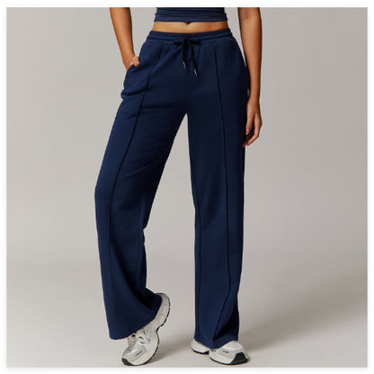 Straight Casual Pants Outdoor All-matching Sports Pants Female