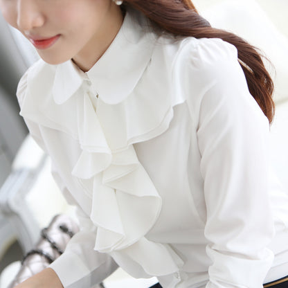 Women's Professional Lace Shirt Women's Chiffon Shirt