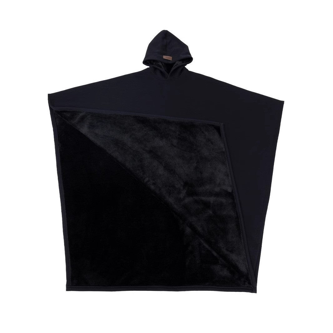 Hooded Button Woolen Cloak Tops Same Style
