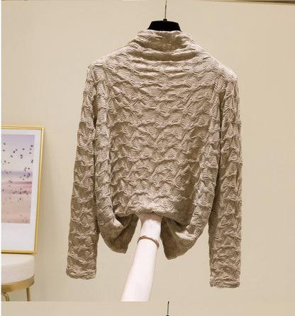 Thickened Half-high Collar Bottoming Shirt For Women