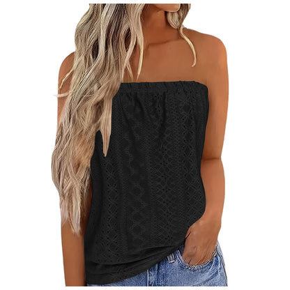 Women's Floral Multicolor Printing Elastic T-shirt Vest Top