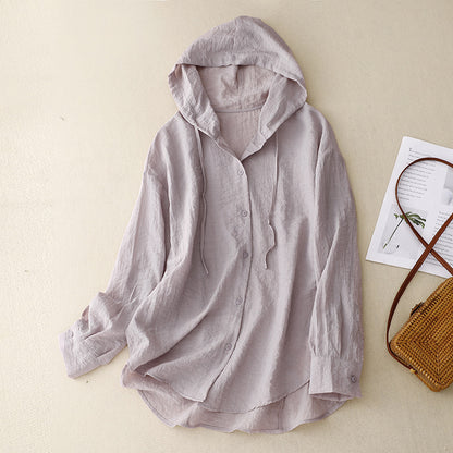 Hooded Sun Protection Clothing Long Sleeve Coat